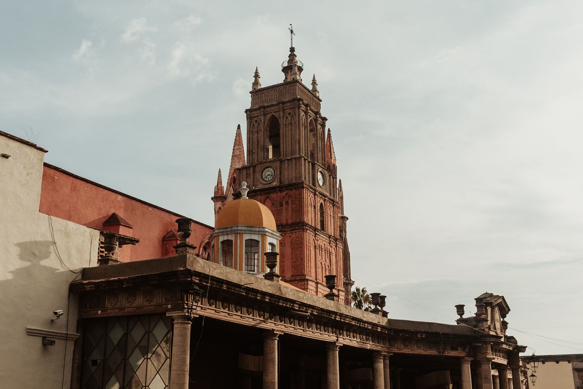 Iconic view of Parroquia in San Miguel de Allende, showcasing unique architecture.